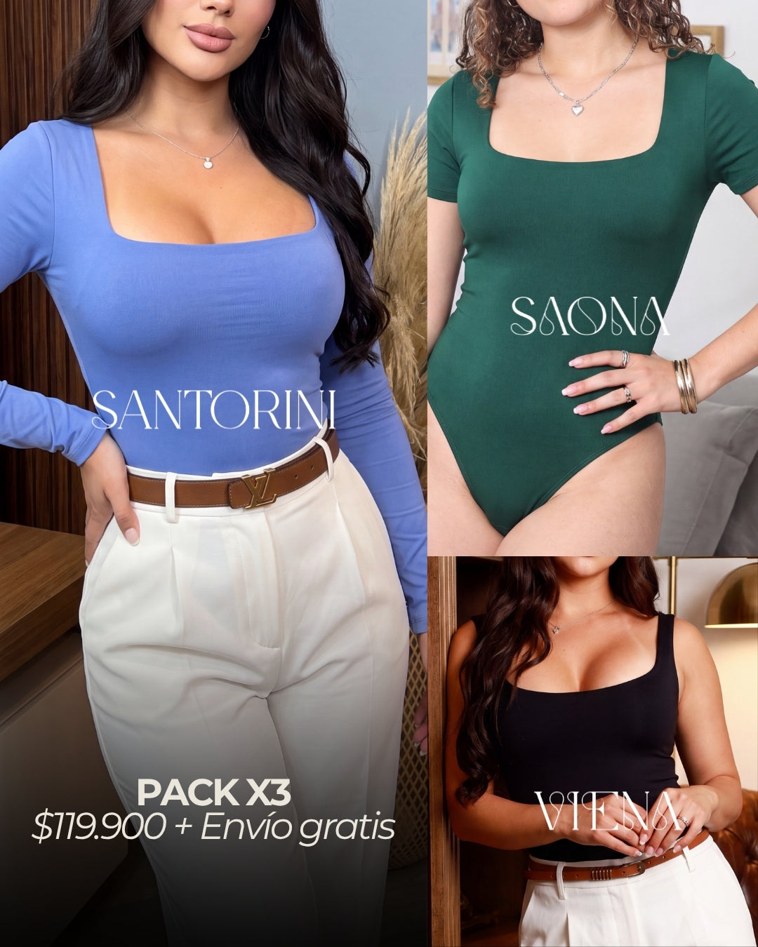 PACK X3 BODYS