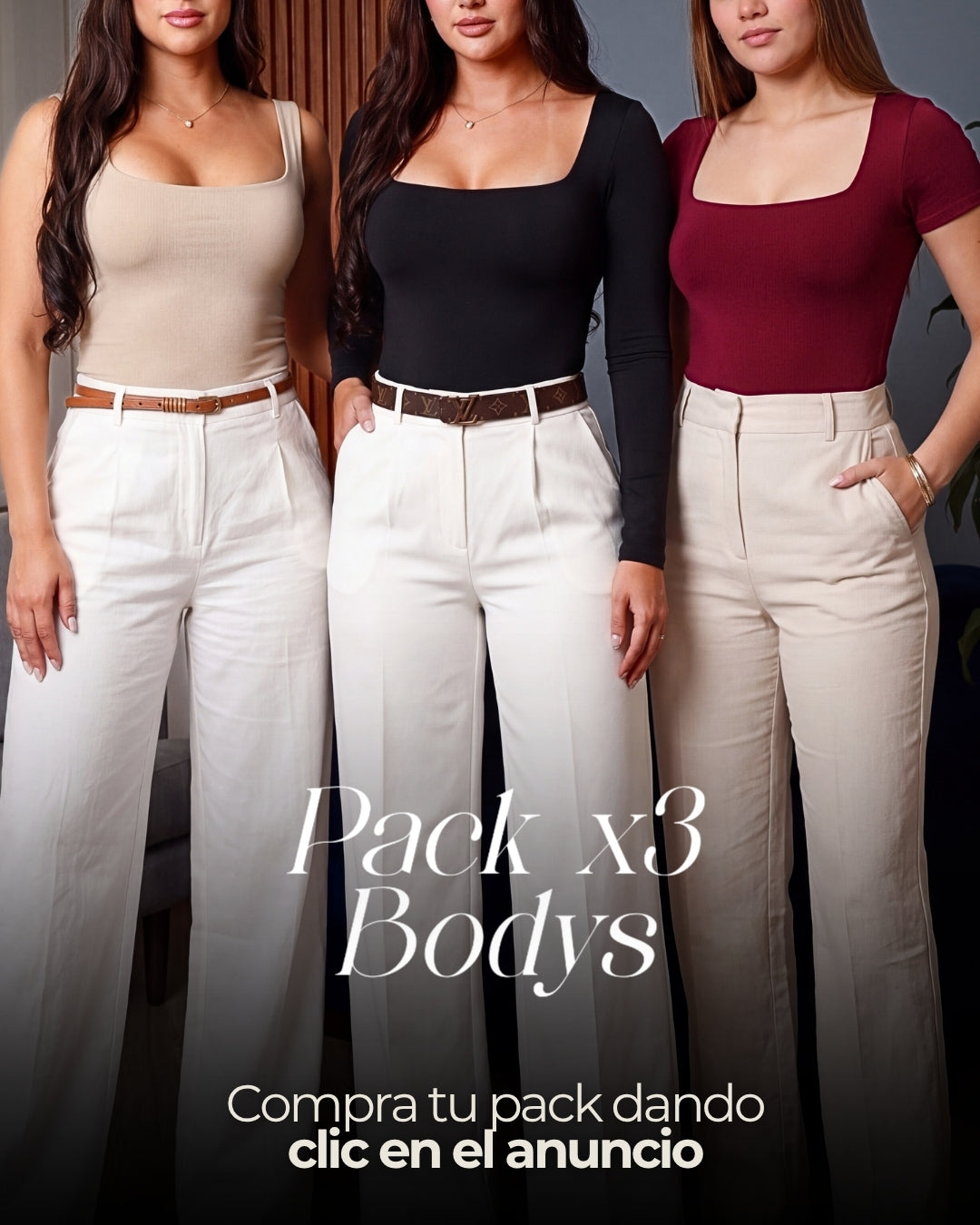 PACK X3 BODYS