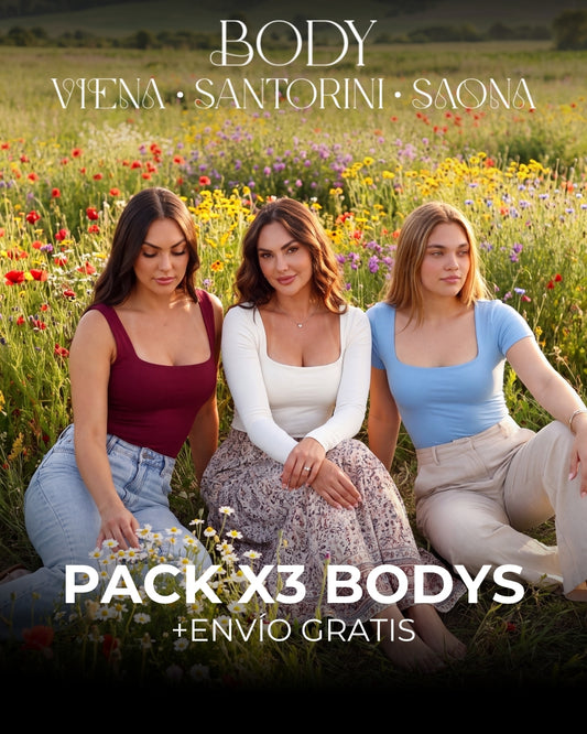 PACK X3 BODYS